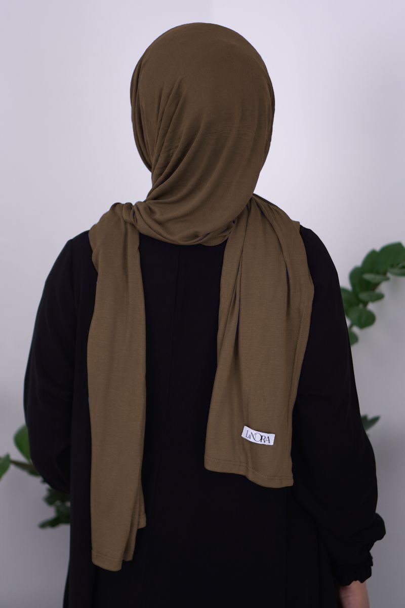 Jersey Mocha Faded Denim