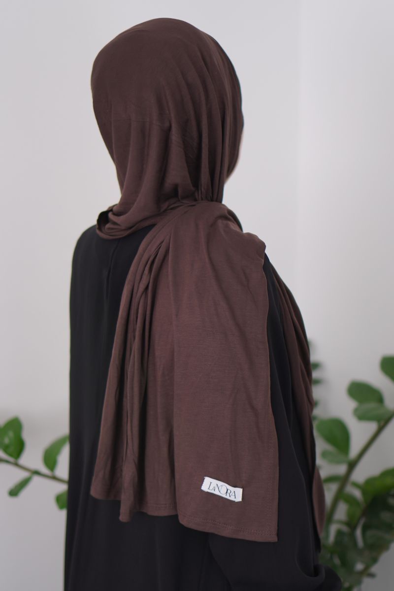 Jersey Brown Faded Denim