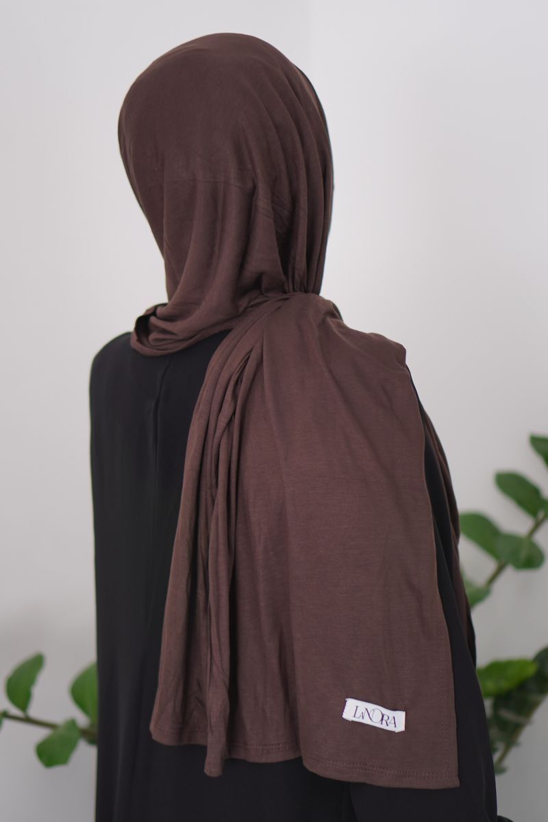 Jersey Brown Faded Denim – Bild 2